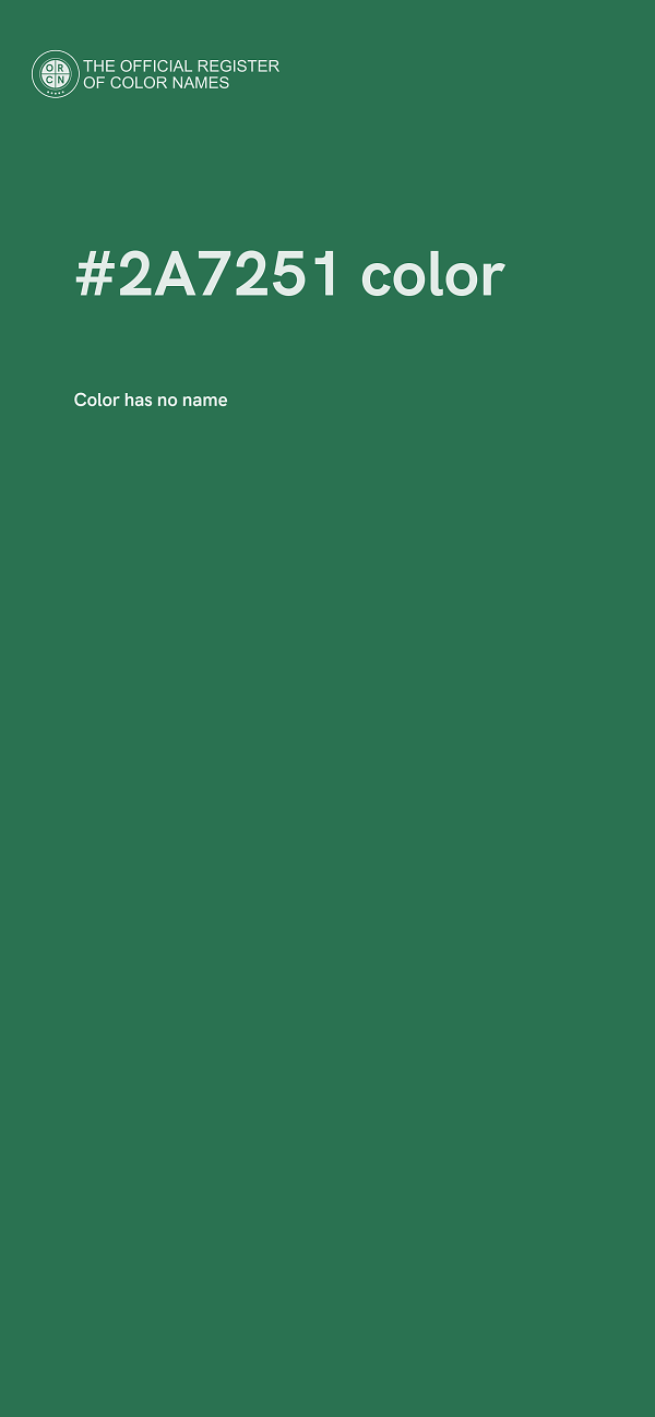 #2A7251 color image