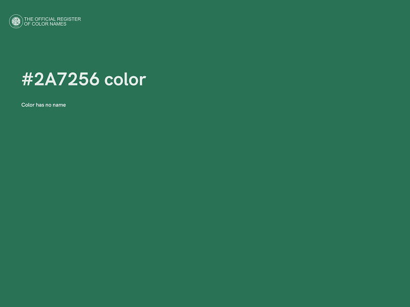 #2A7256 color image