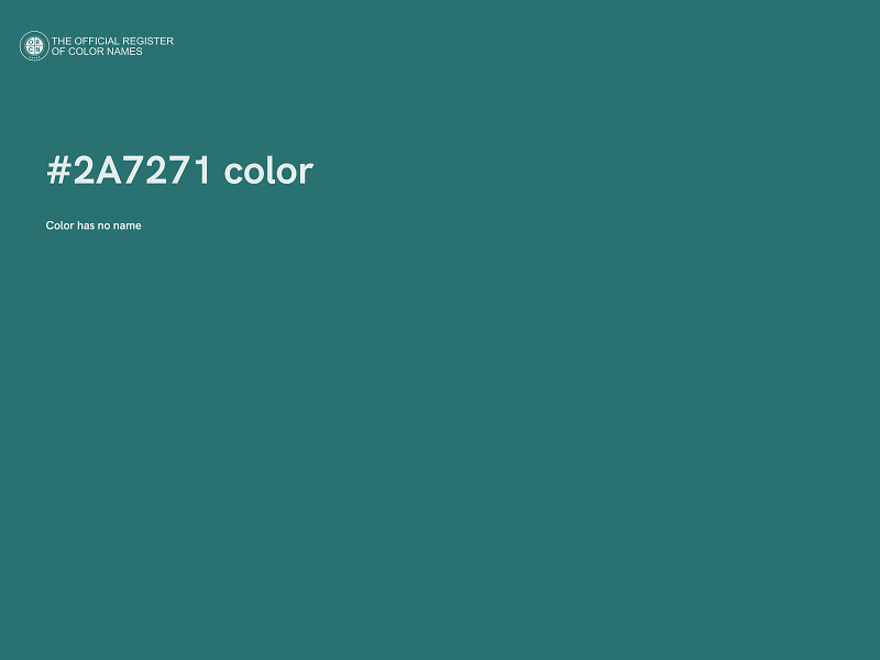 #2A7271 color image