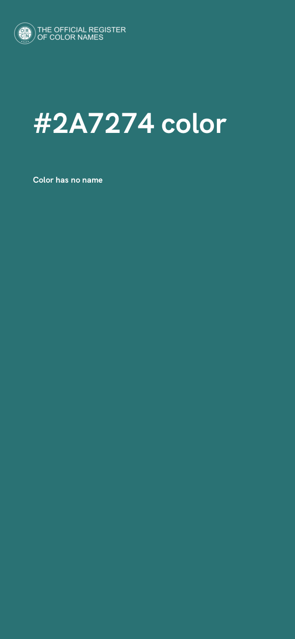 #2A7274 color image