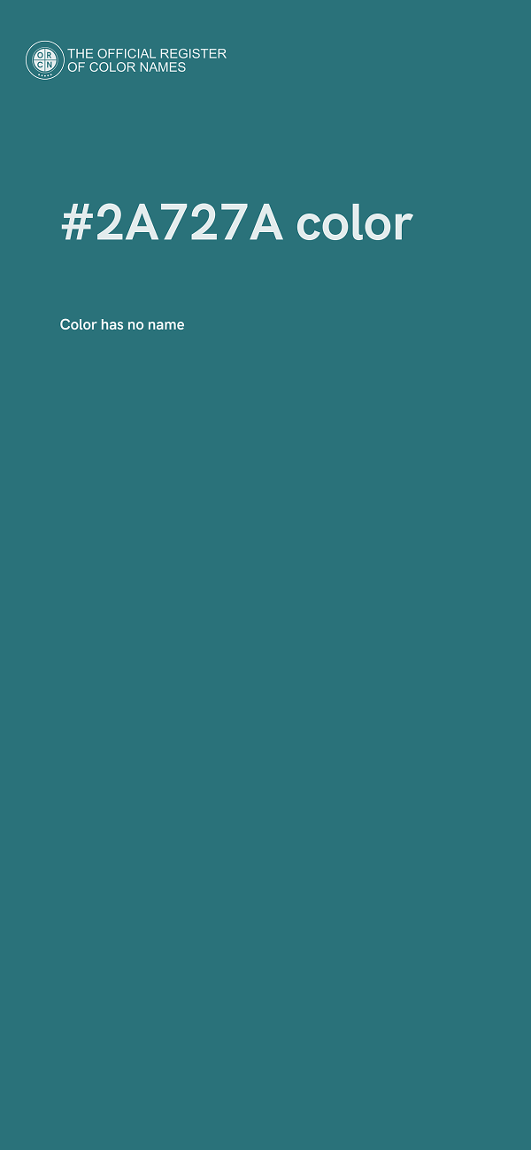 #2A727A color image