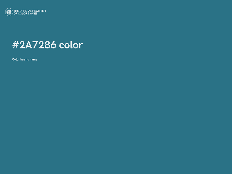 #2A7286 color image