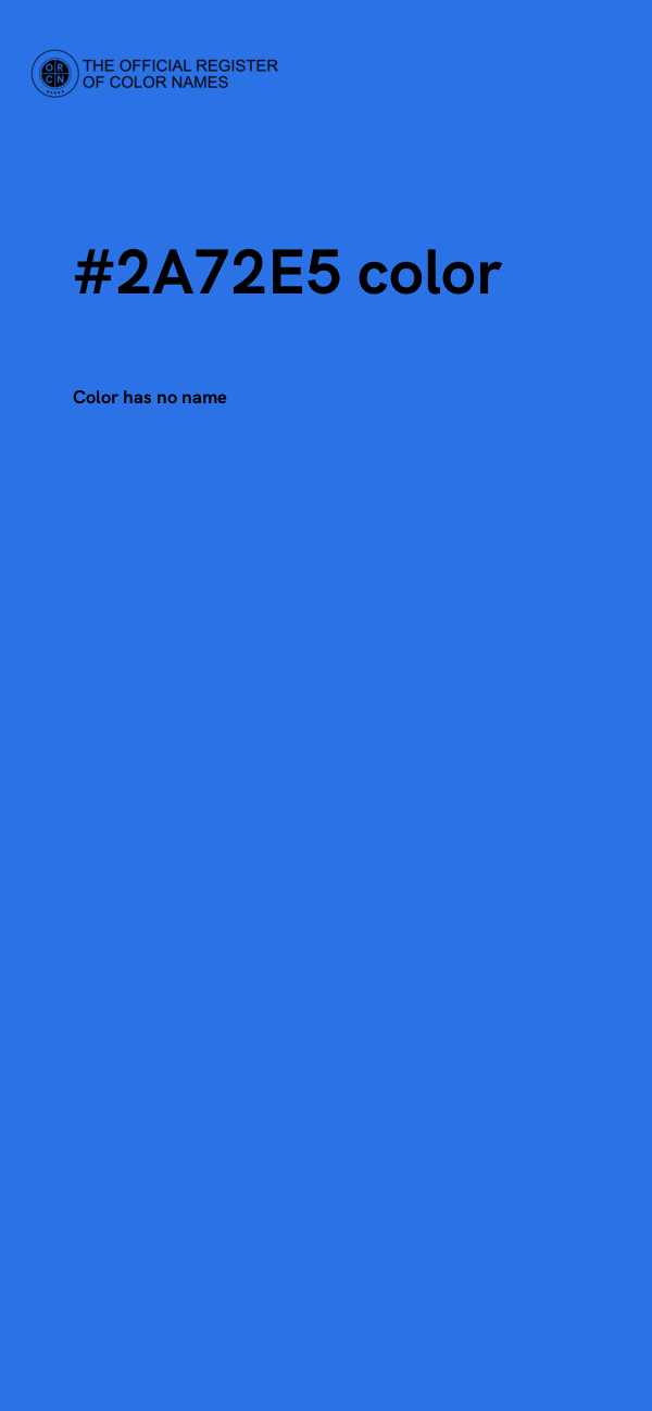 #2A72E5 color image