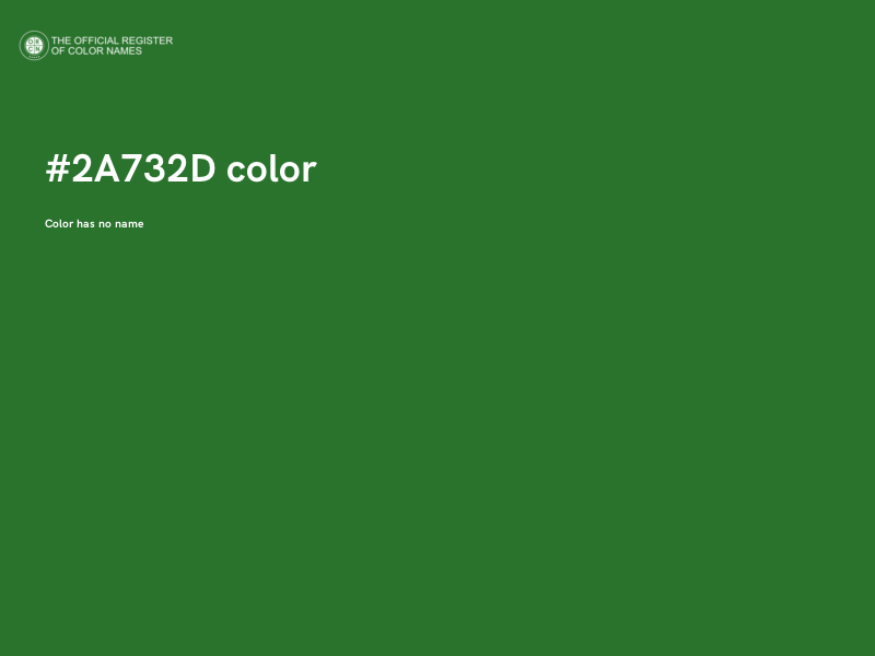 #2A732D color image