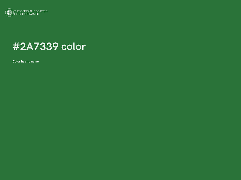 #2A7339 color image