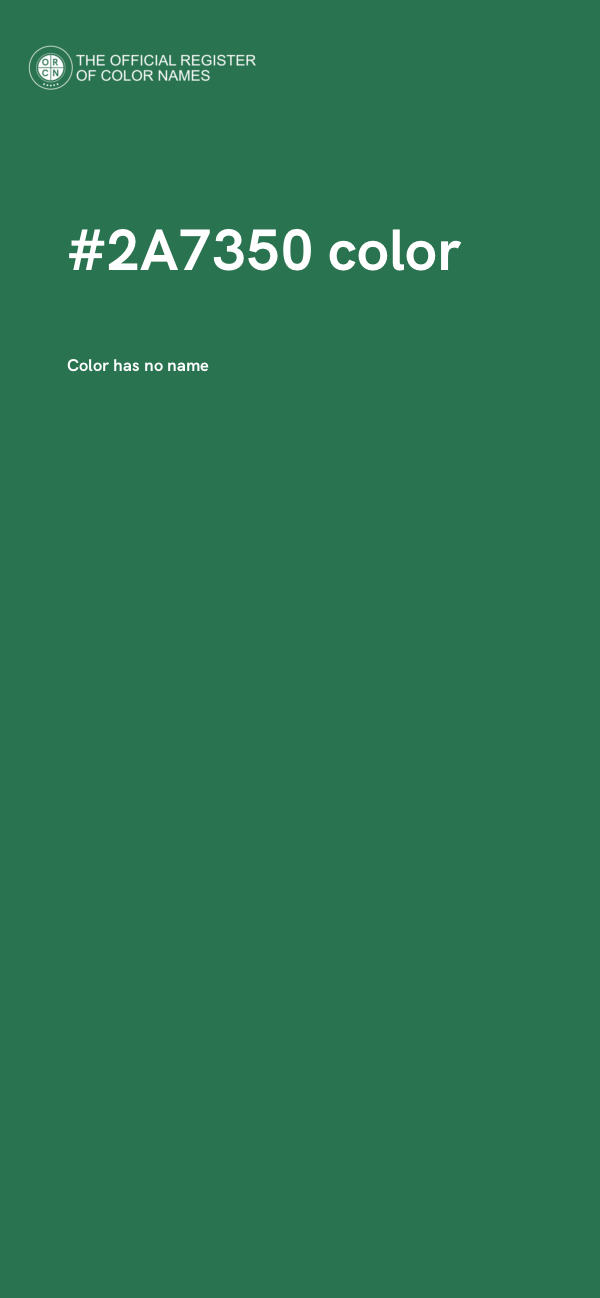 #2A7350 color image