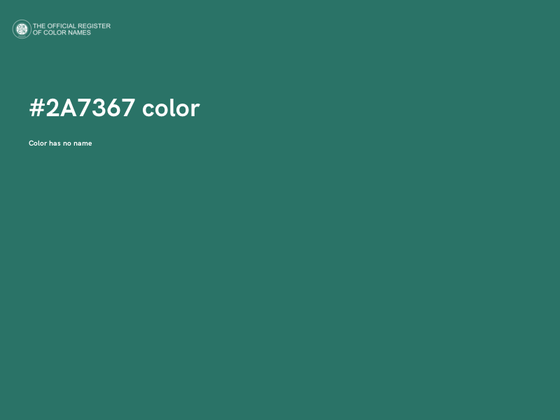 #2A7367 color image