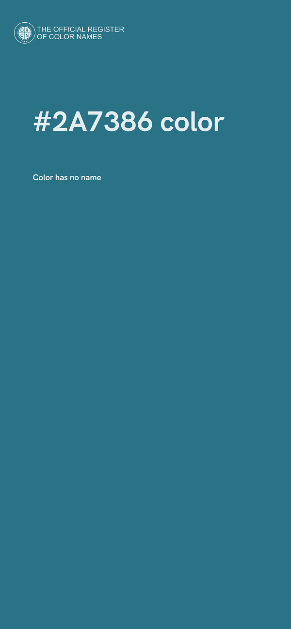 #2A7386 color image
