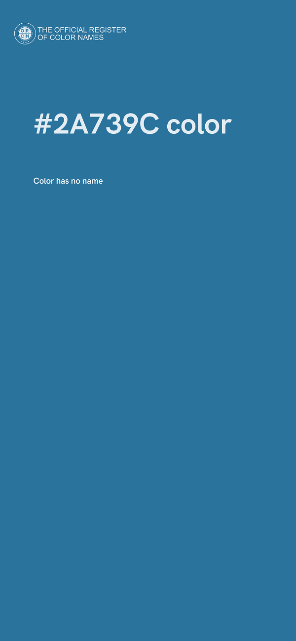#2A739C color image