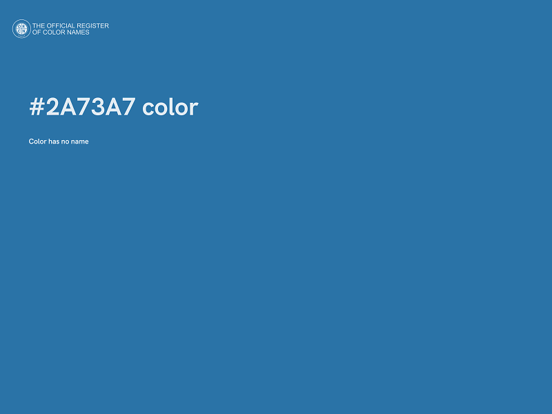 #2A73A7 color image