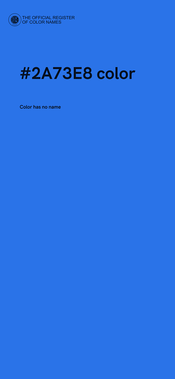 #2A73E8 color image