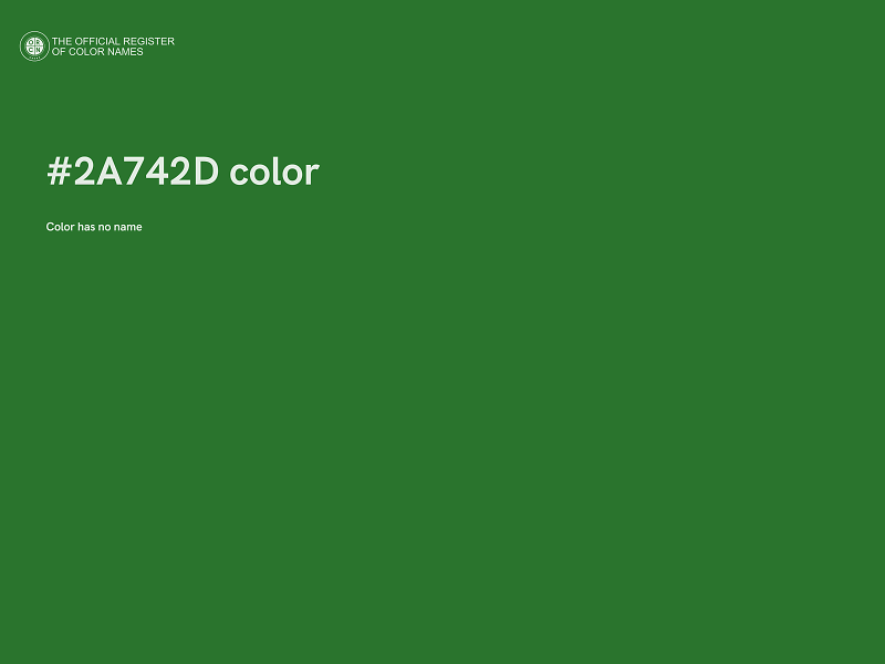 #2A742D color image