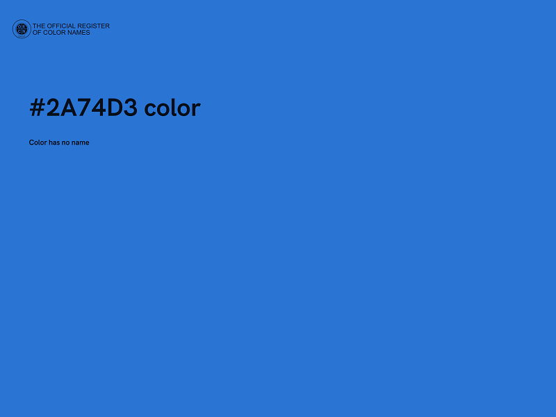 #2A74D3 color image