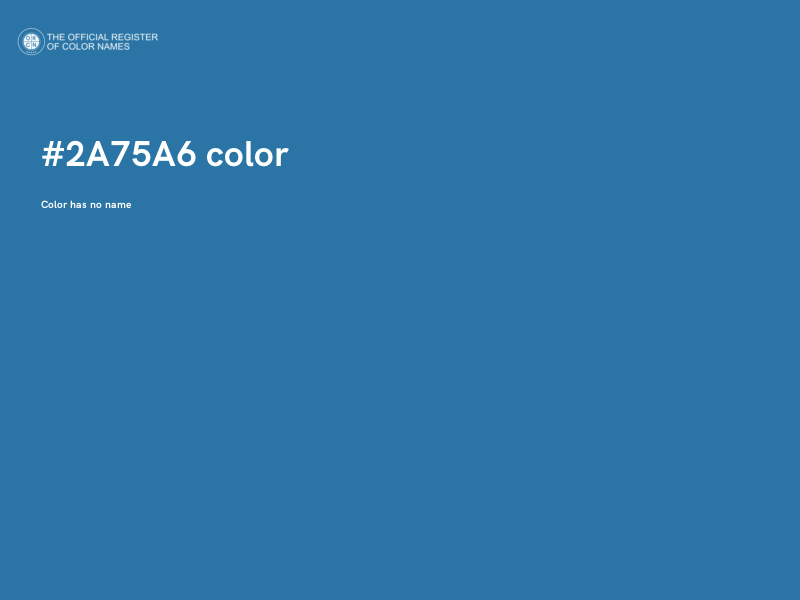 #2A75A6 color image