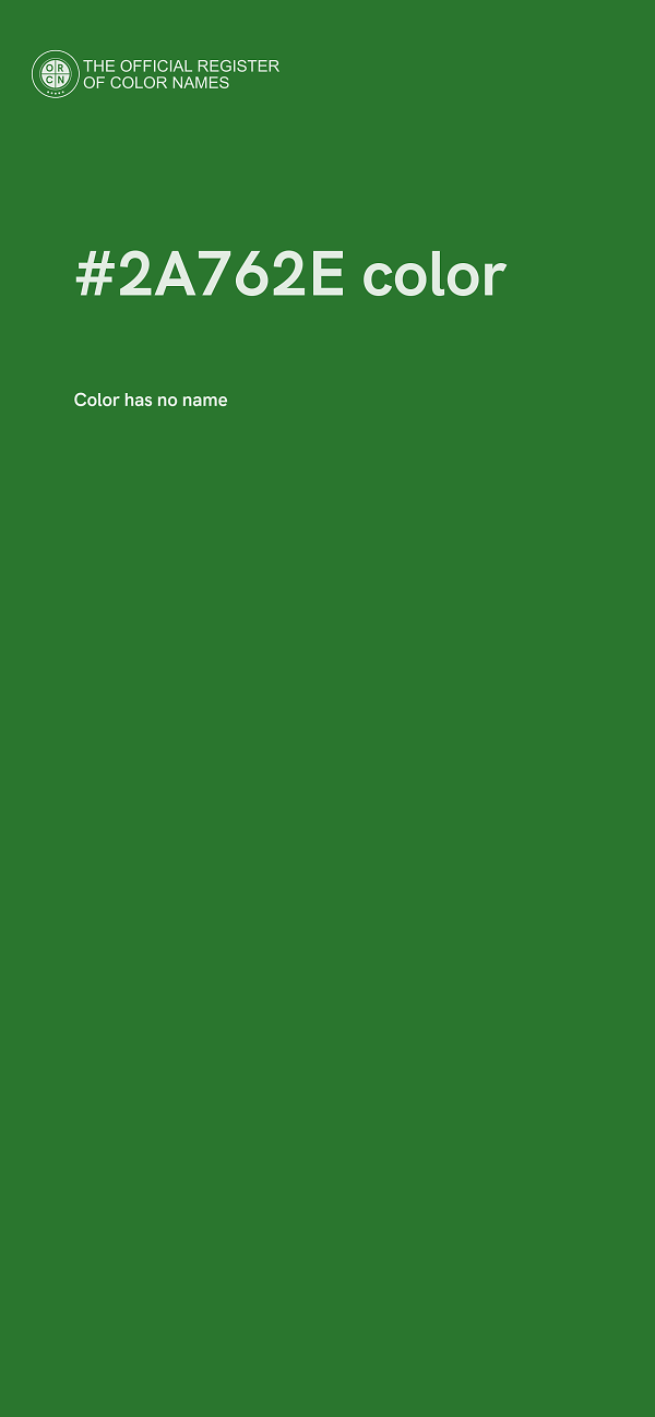 #2A762E color image