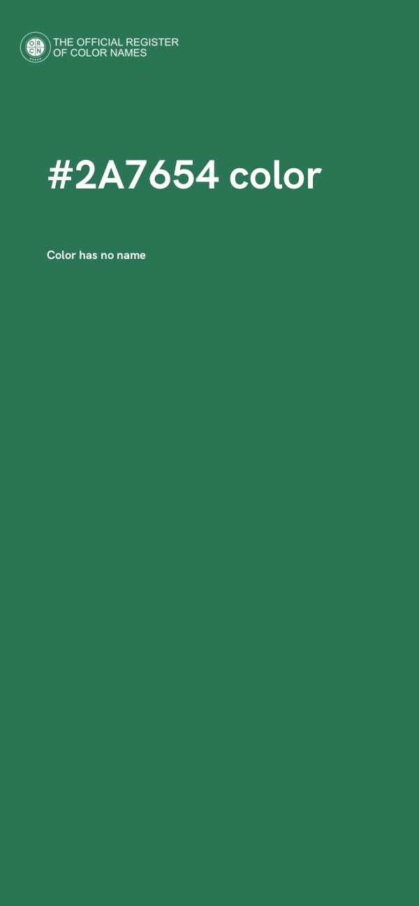 #2A7654 color image
