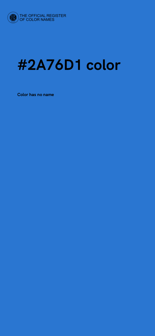 #2A76D1 color image