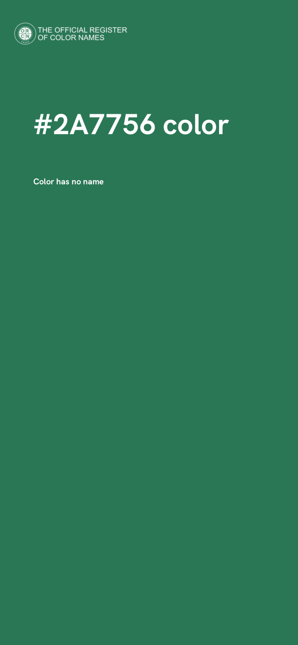 #2A7756 color image