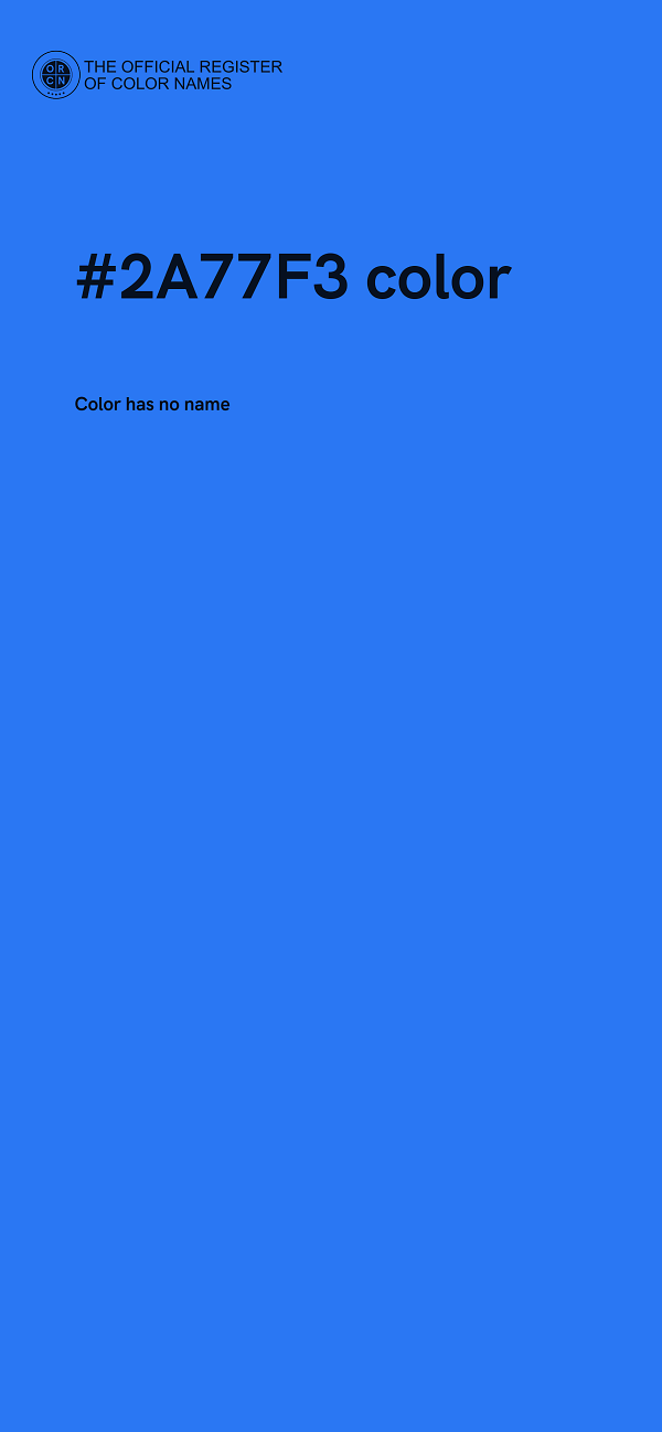 #2A77F3 color image