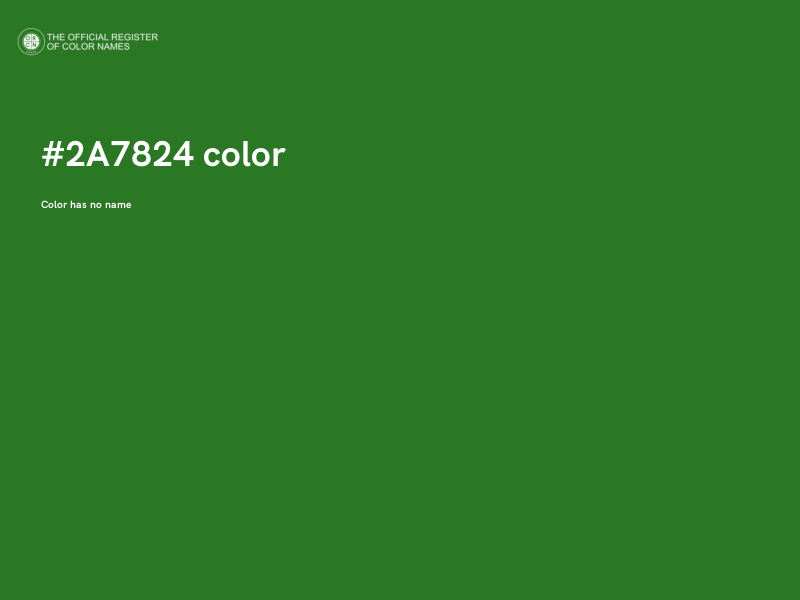 #2A7824 color image