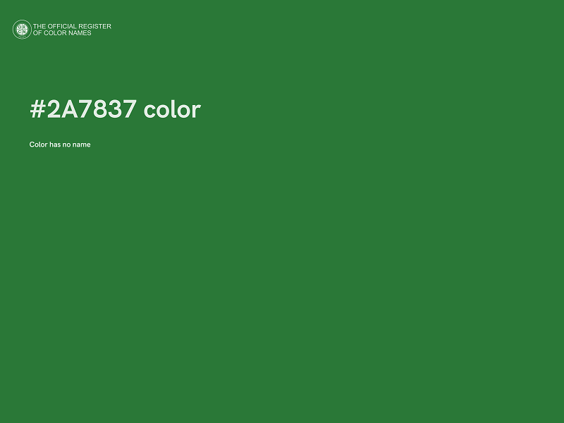 #2A7837 color image