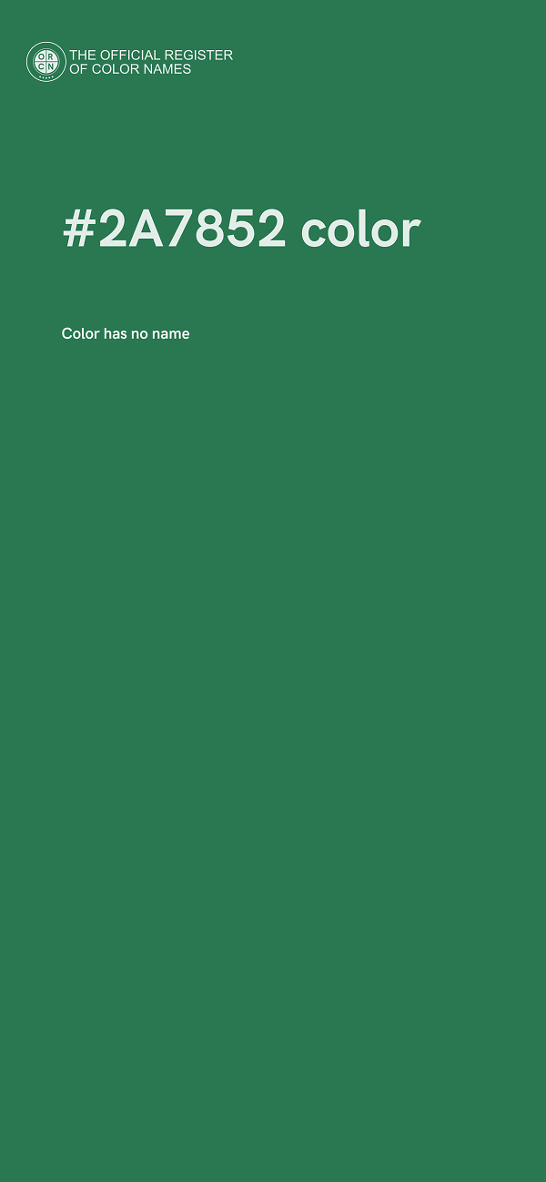 #2A7852 color image