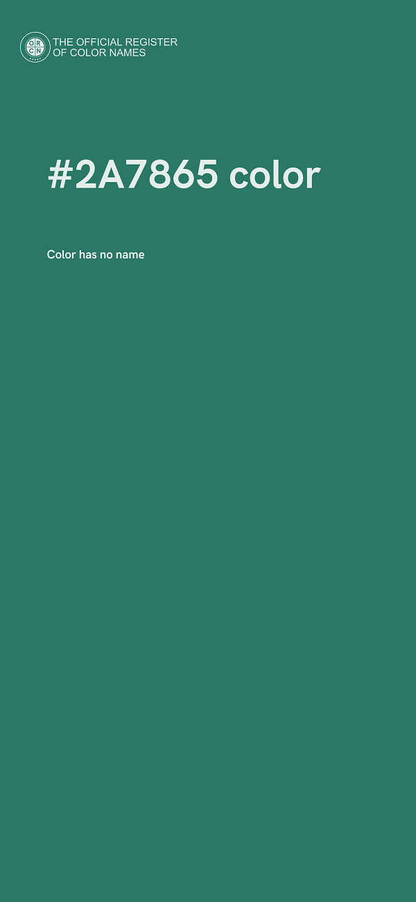 #2A7865 color image