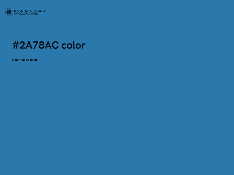 #2A78AC color image