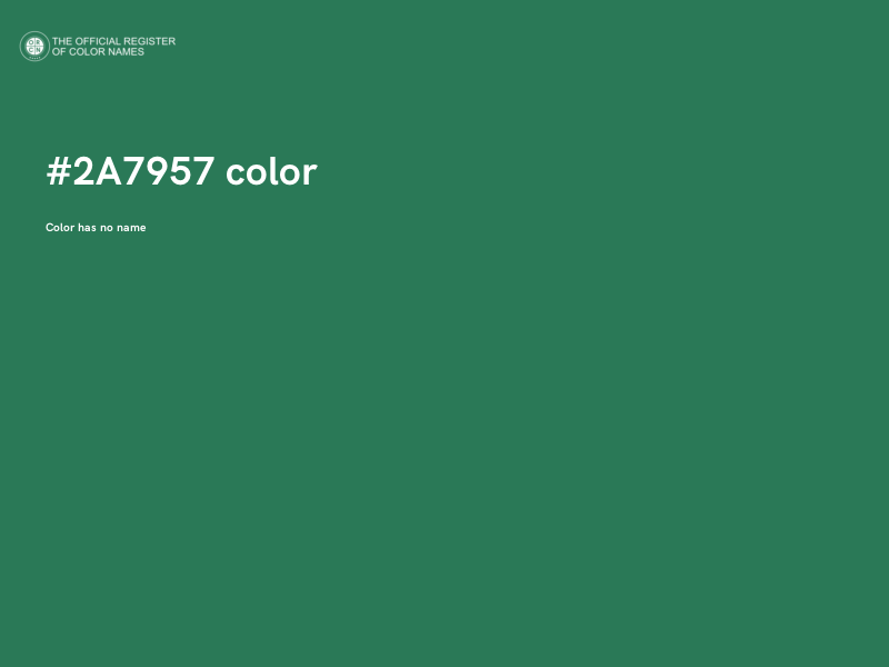 #2A7957 color image