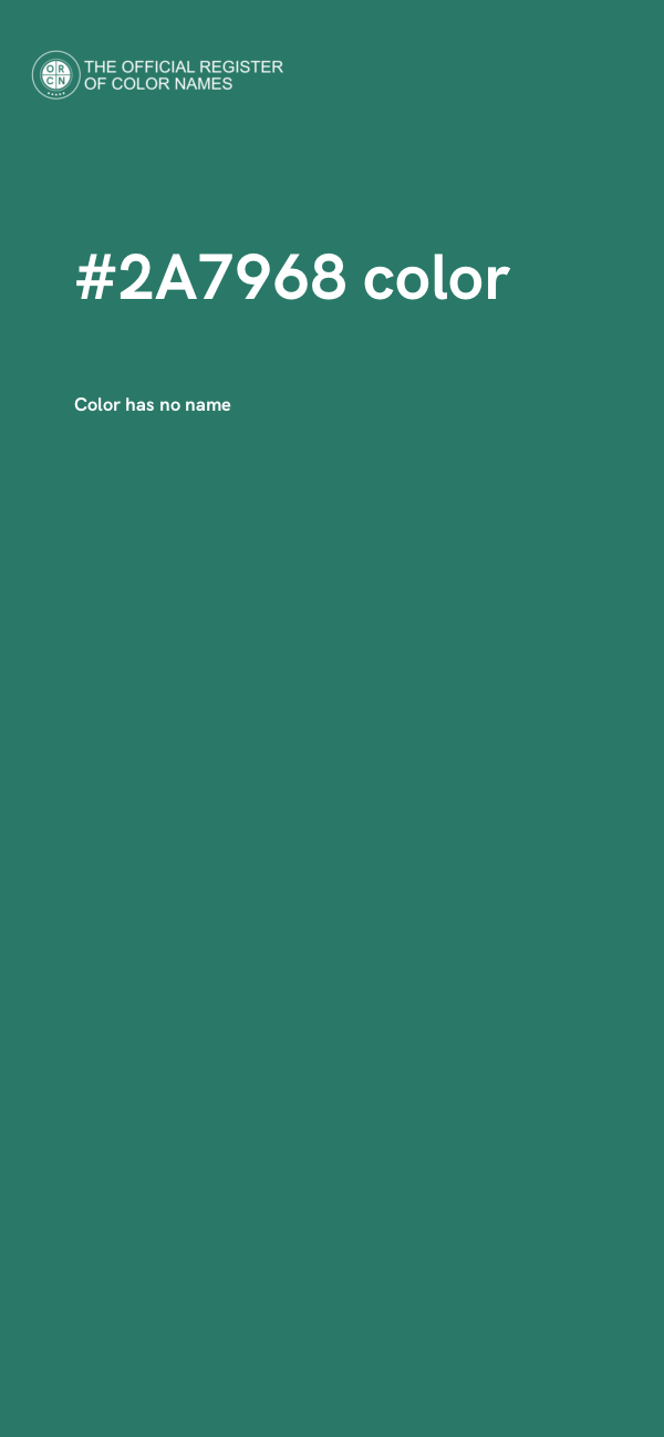 #2A7968 color image
