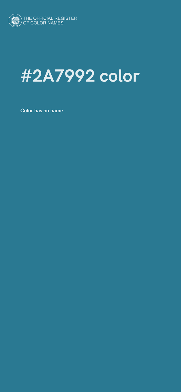 #2A7992 color image