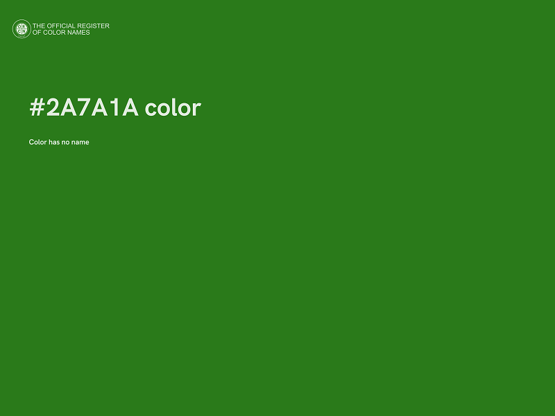 #2A7A1A color image