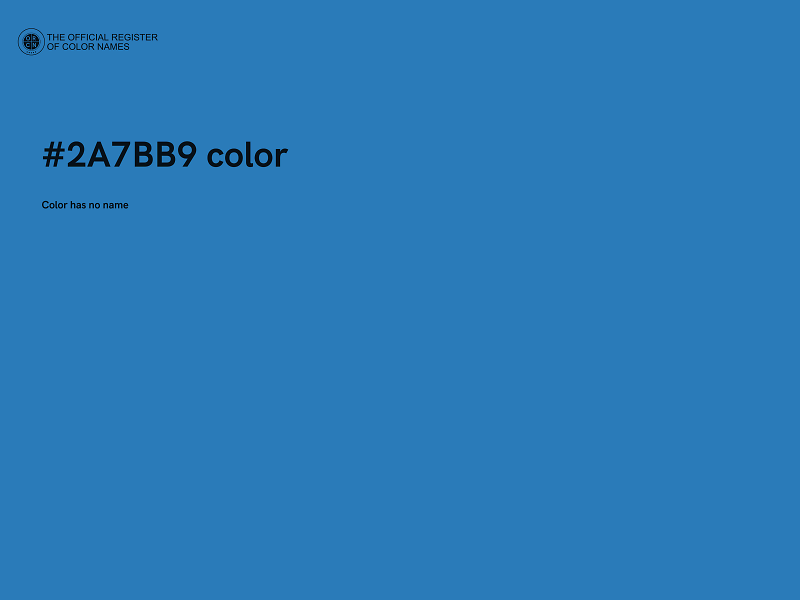 #2A7BB9 color image