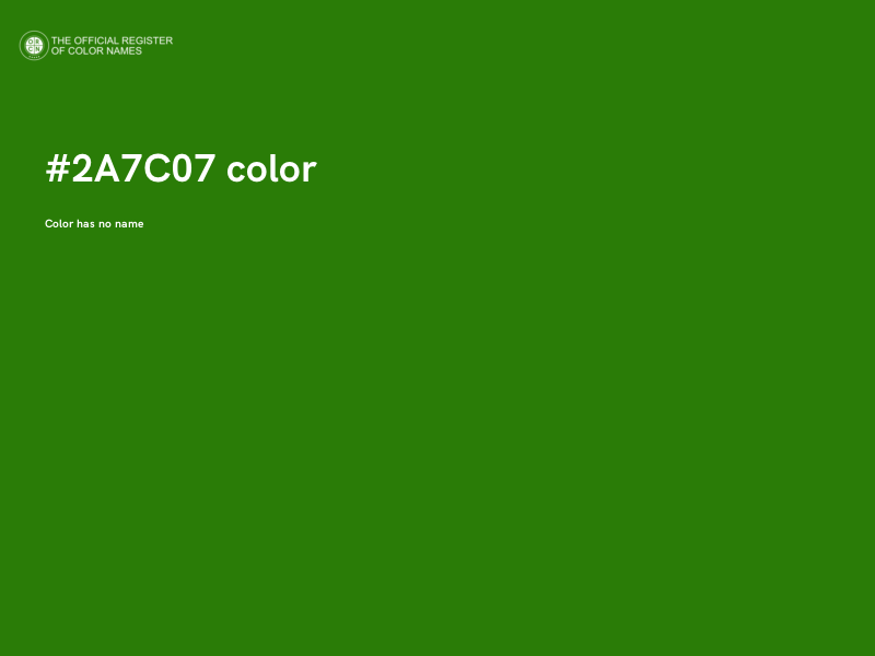 #2A7C07 color image