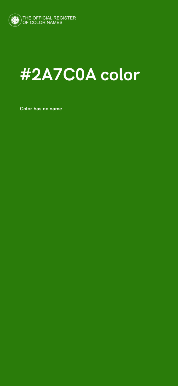 #2A7C0A color image