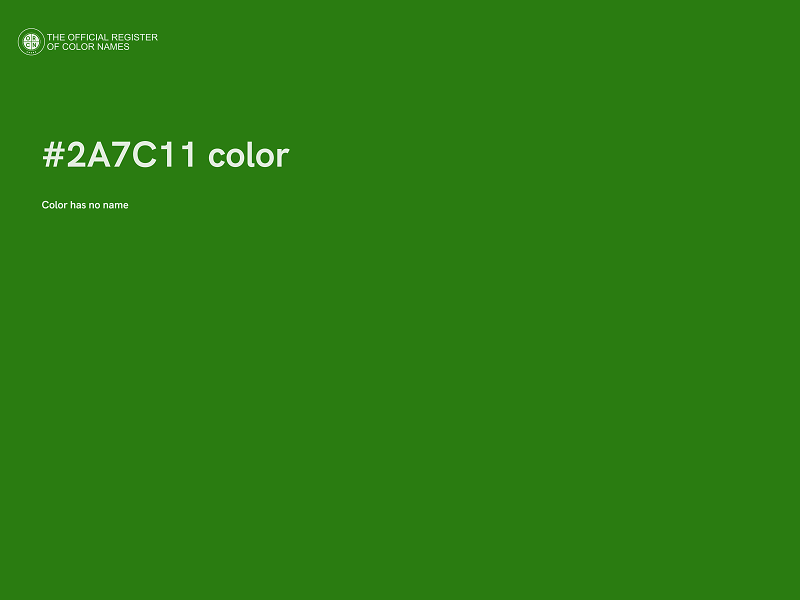 #2A7C11 color image