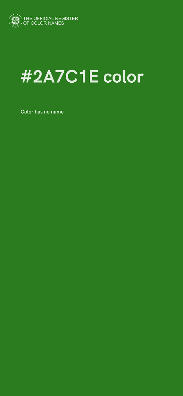 #2A7C1E color image