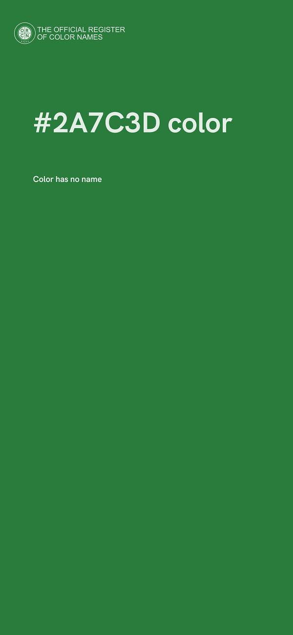 #2A7C3D color image