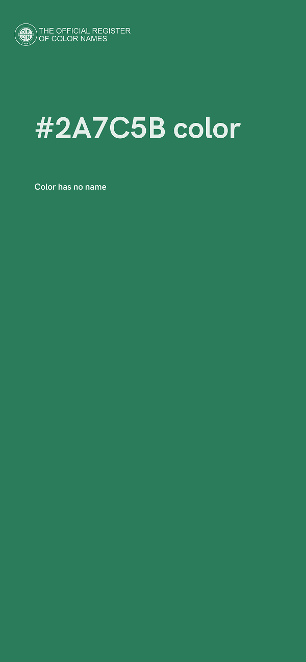 #2A7C5B color image