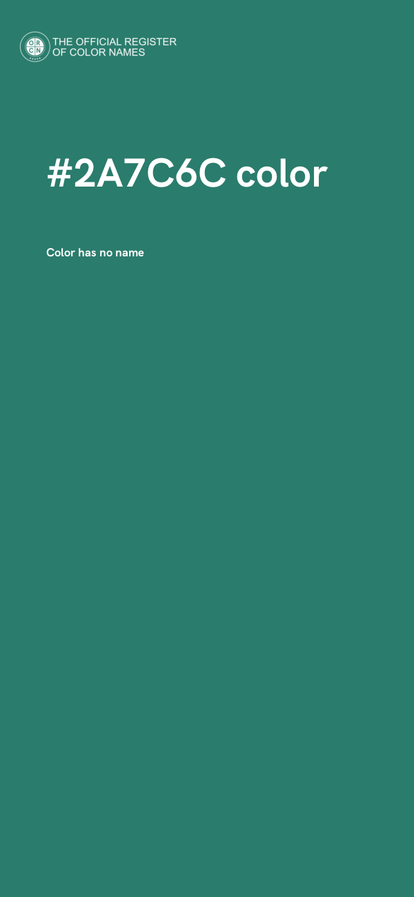 #2A7C6C color image
