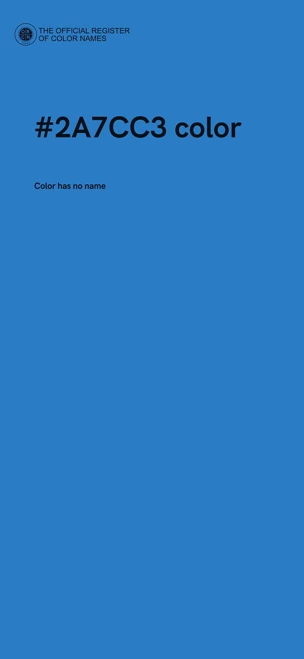 #2A7CC3 color image