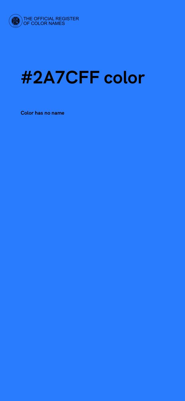 #2A7CFF color image