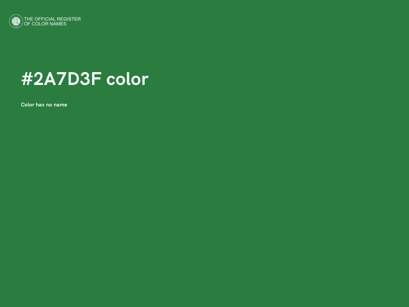 #2A7D3F color image