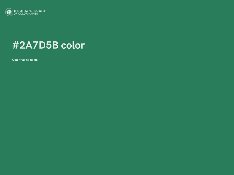 #2A7D5B color image