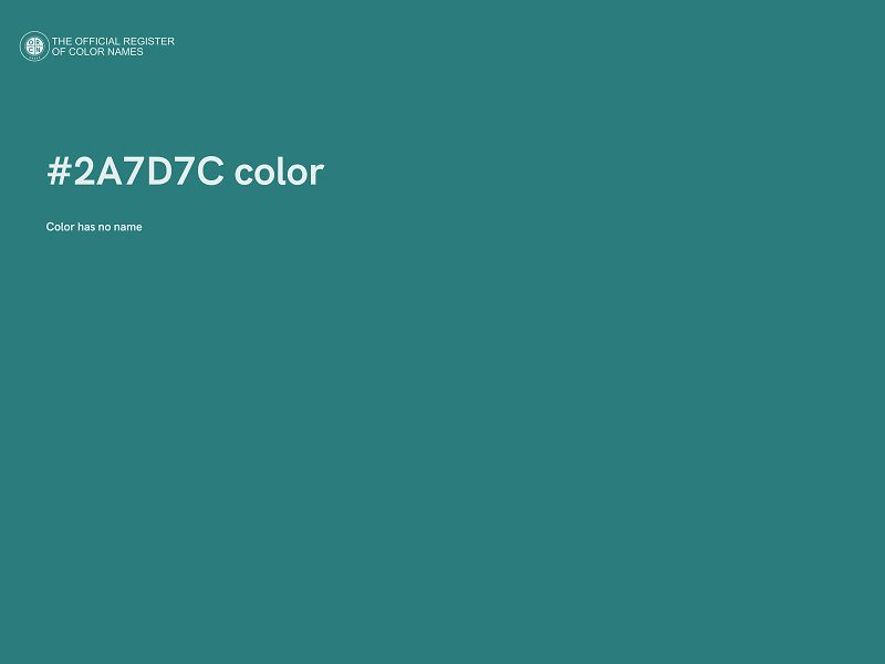 #2A7D7C color image