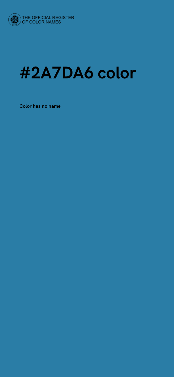 #2A7DA6 color image