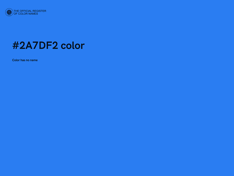 #2A7DF2 color image