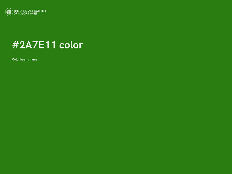 #2A7E11 color image