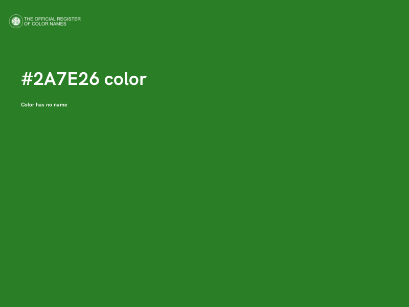 #2A7E26 color image