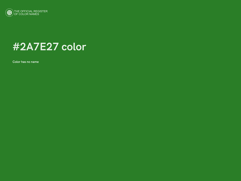#2A7E27 color image
